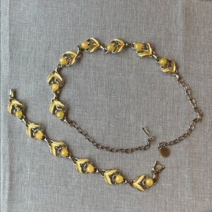 Yellow and Gold Women's Jewelry Set